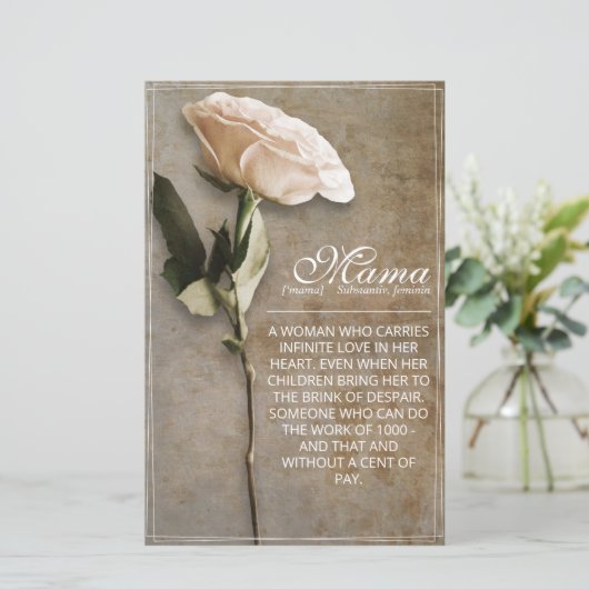 Mama - gewoon onvervangbaar -  (Staand voorkant)