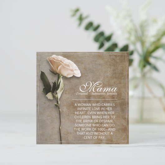 Mama - gewoon onvervangbaar -  (Staand voorkant)