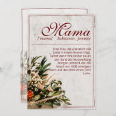 Mama - gewoon onvervangbaar - Boeket (Voorkant / Achterkant)