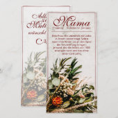 Mama - gewoon onvervangbaar - Boeket (Voorkant / Achterkant)