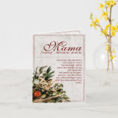 Mama - gewoon onvervangbaar - Boeket Kaart (Gele Bloem)