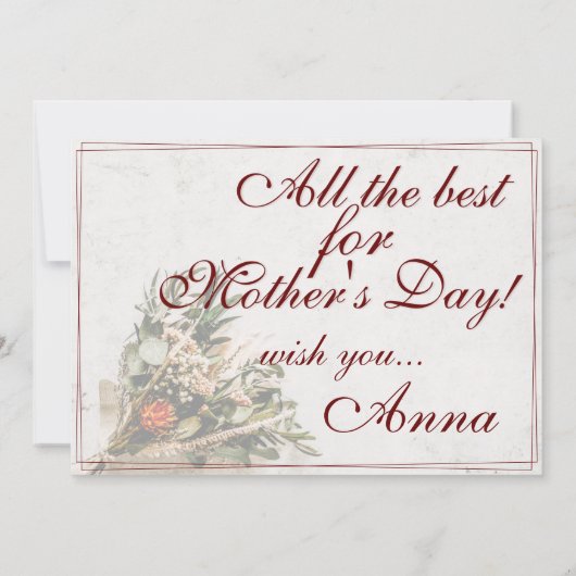 Mama - gewoon onvervangbaar - Bouquet (Achterkant)