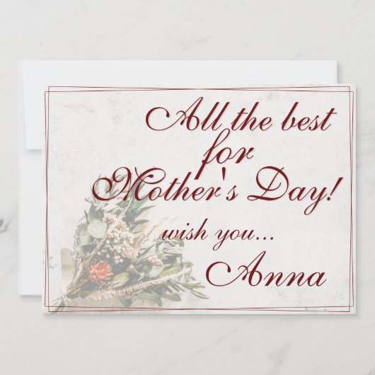 Mama - gewoon onvervangbaar - Bouquet (Achterkant)