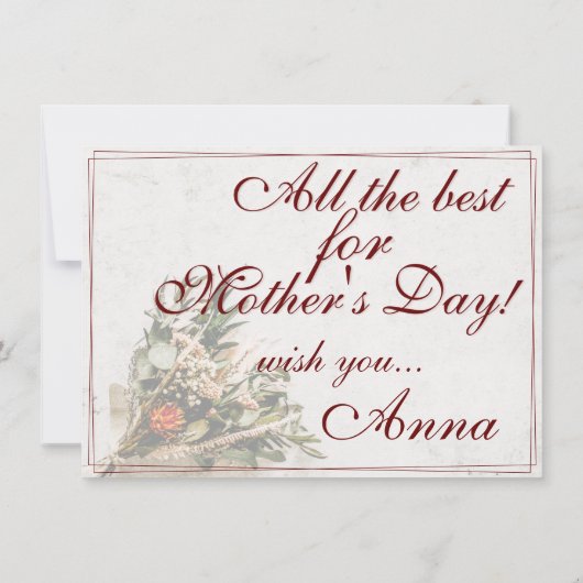 Mama - gewoon onvervangbaar - Bouquet (Achterkant)