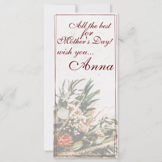 Mama - gewoon onvervangbaar - Bouquet (Achterkant)