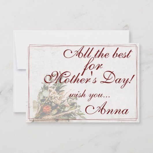 Mama - gewoon onvervangbaar - Bouquet (Achterkant)