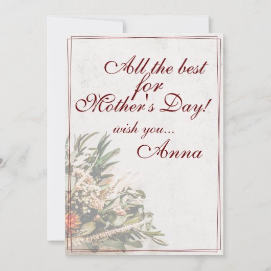 Mama - gewoon onvervangbaar - Bouquet (Achterkant)