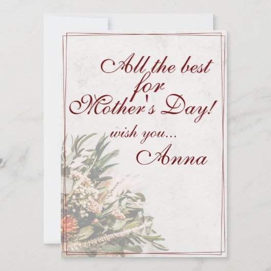 Mama - gewoon onvervangbaar - Bouquet (Achterkant)