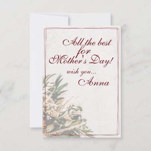 Mama - gewoon onvervangbaar - Bouquet (Achterkant)