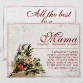 Mama - gewoon onvervangbaar - Bouquet (Voorkant / Achterkant)