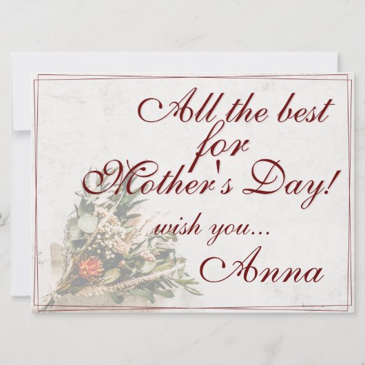 Mama - gewoon onvervangbaar - Bouquet (Achterkant)