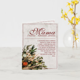 Mama - gewoon onvervangbaar - Bouquet Kaart
