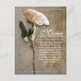 Mama - gewoon onvervangbaar -  feestdagenkaart