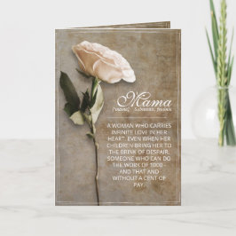 Mama - gewoon onvervangbaar -  kaart
