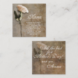 Mama - gewoon onvervangbaar -  notitiekaartje