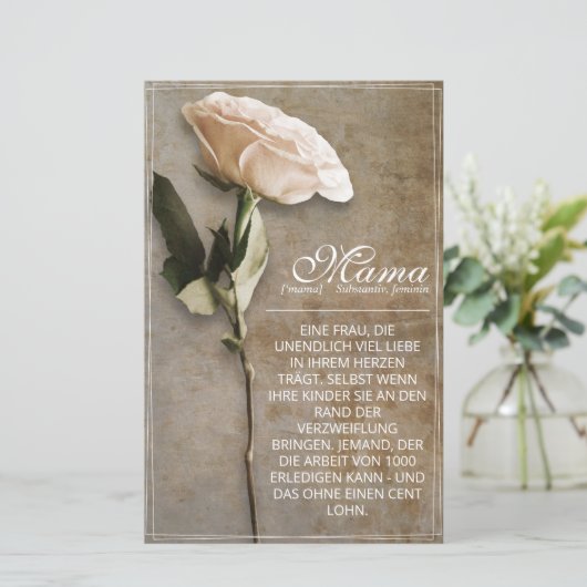 Mama - gewoon onvervangbaar - vintage (Staand voorkant)