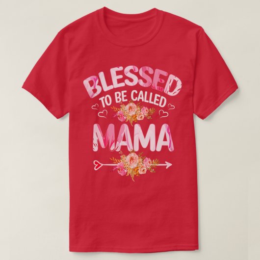 Mama gezegend om Mama 1 te heten T-shirt (Design voorkant)
