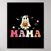 Mama Ghost Boo One Soky Mama First Halloween Birth Poster (Voorkant)