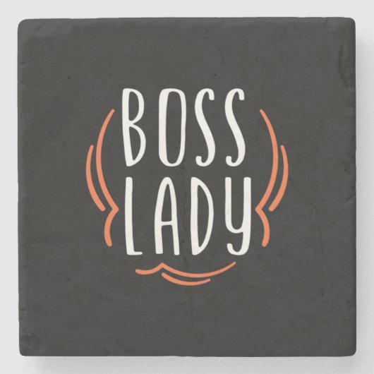 Mama Gift Boss Lady Stenen Onderzetter (Voorkant)
