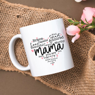 Mama Gift Mam Manuscript Inspioneert Harten Grote Koffiekop