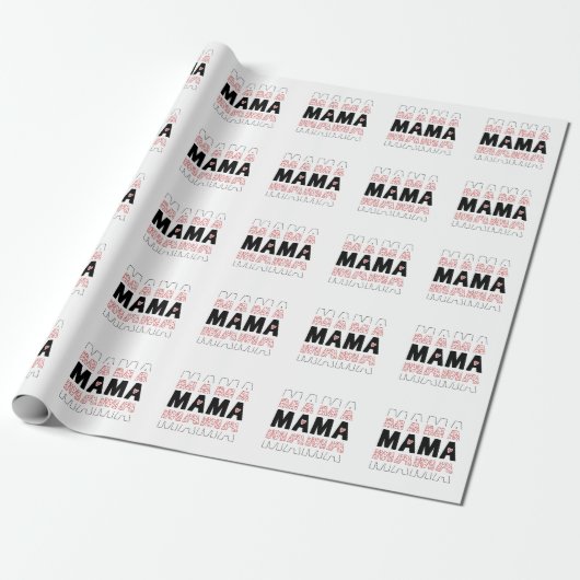 MAMA Gift Wrapping Paper Cadeaupapier (Uitgerold)