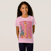 Mama-giraffe en baby t-shirt (Voorkant volledig)
