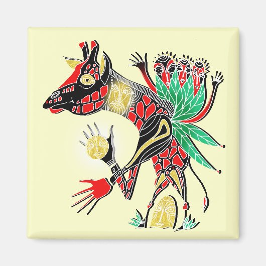 mama giraffe magneet (Voorkant)