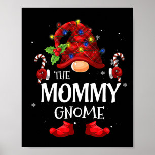 Mama Gnome Matching Kerstmis PJS Voor Familie Poster