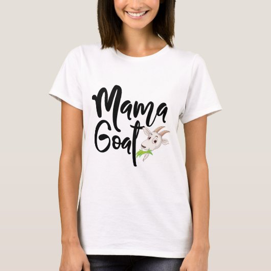 Mama Goat Women's Shirt - Schattige Boerderij Dier (Voorkant)