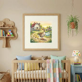 Mama Goose en Goslings-kinderkamer Poster