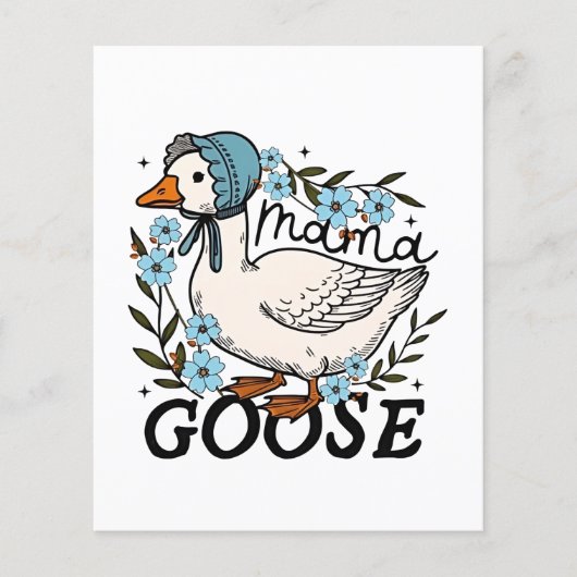 Mama Goose Gekke Goose Moederdag Flyer (Voorkant)
