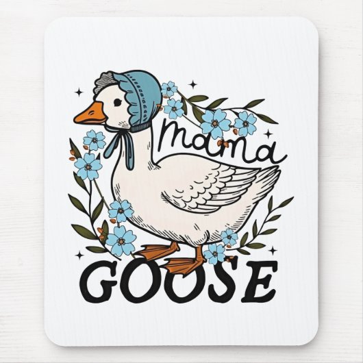 Mama Goose Gekke Goose Moederdag Muismat (Voorkant)