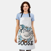 Mama Goose Gekke Goose Moederdag Schort (Gedragen)
