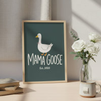 Mama Goose Minimalistische Moderne Moederschap Kun
