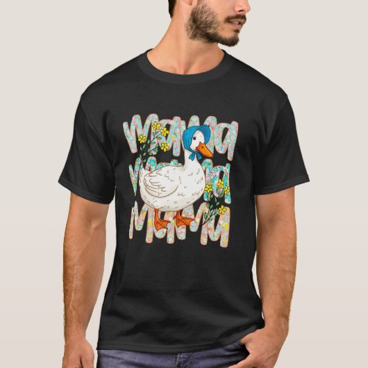 Mama Goose Moeder Grap Fun Moeder Grappig Moederda T-shirt (Voorkant)