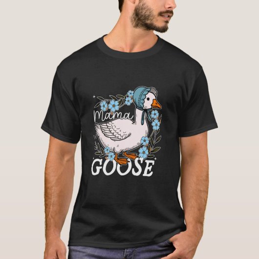 Mama Goose Moeder Grap Grappige Moeder Grappige Mo T-shirt (Voorkant)