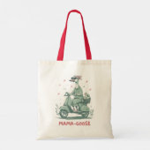 Mama Goose Scooter Tote - Whimsical Mom Bag Tote Bag (Achterkant)