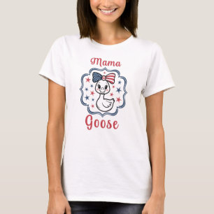 Mama Goose, vrouwen 4 juli T-shirt