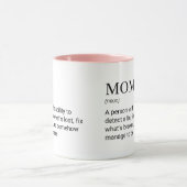 Mama Grappige Lieve Moeder Definitie Mok (Midden)