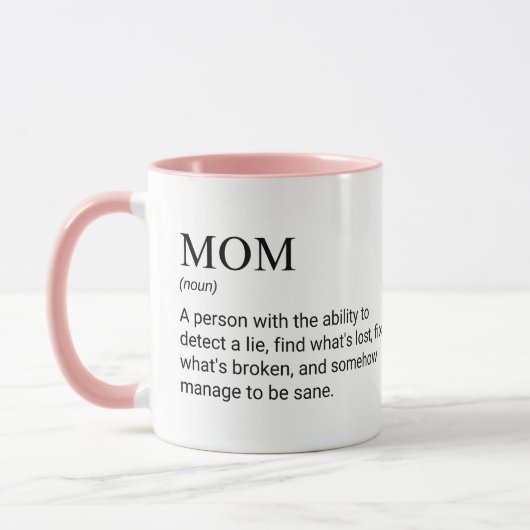 Mama Grappige Lieve Moeder Definitie Mok (Links)