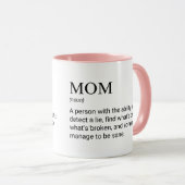 Mama Grappige Lieve Moeder Definitie Mok (Voorkant rechts)