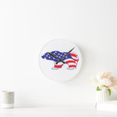 Mama Grizzlie - Grizzly Beer Clock Ronde Klok (Huis)