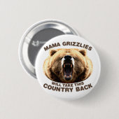 Mama Grizzlies Ronde Button 5,7 Cm (Voorkant /achterkant)