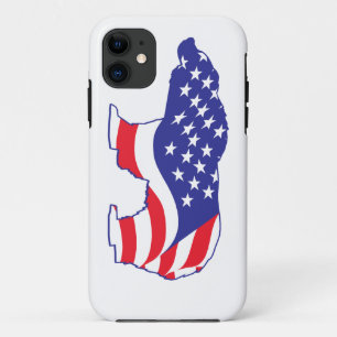 Mama Grizzly Patriotic Grizzly iPhone 11 Hoesje