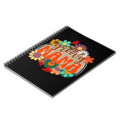 Mama Groovy Floral, Retro Kleurrijke Moederdag Notitieboek (Linkerzijde)
