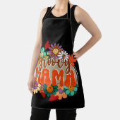 Mama Groovy Floral, Retro  Mom Schort (Insitu)