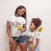 Mama Groovy met aangepaste naam Matching T-shirt