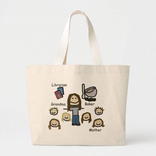 mama grote tote bag (Voorkant)