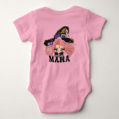 mama, Halloween, witch, baby, new born  Romper (Achterkant)