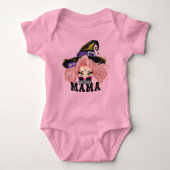 mama, Halloween, witch, baby, new born  Romper (Voorkant)